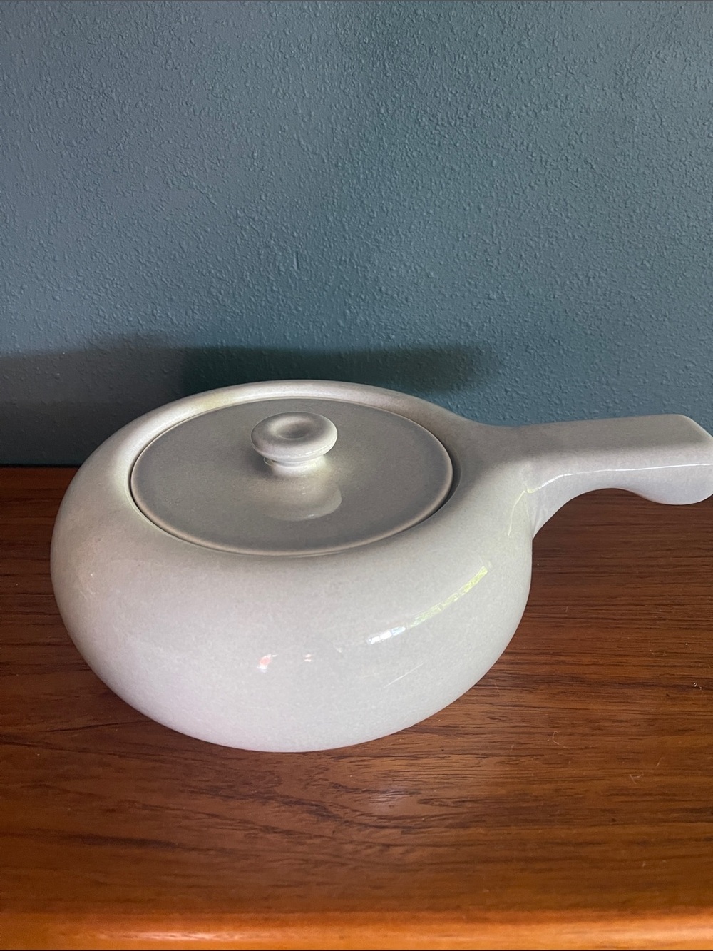 Russel Wright American Modern Bean Pot in Gray